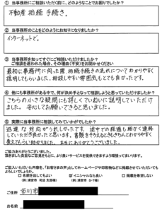 【相続登記】市川市　C.M様