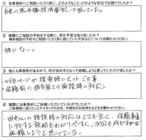 【抵当権抹消】浦安市　T様